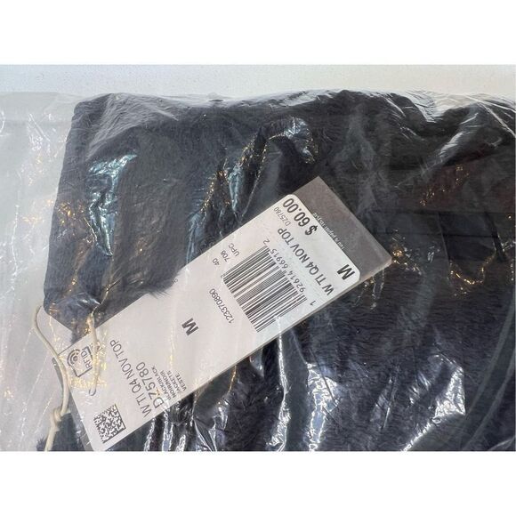 Adidas Fleece Pullover Womens Medium Faux Fur Half Zip Kangaroo Pocket NEW Black - Picture 9 of 9